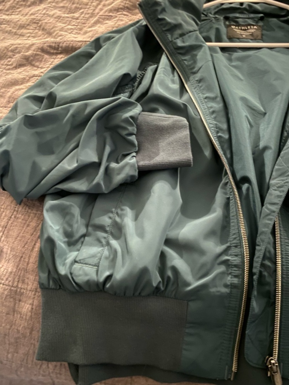Gap Women’s Jetsetter Bomber Jacket-Pine - Picture 5 of 7